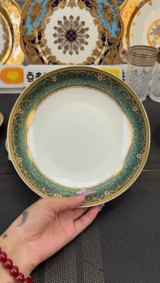 瓷片8英寸菜盘 正品