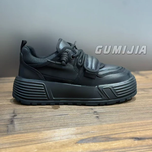 Gumijia25年新款/轻奢欧货纯色休闲经典百搭时尚潮流低帮男鞋3638