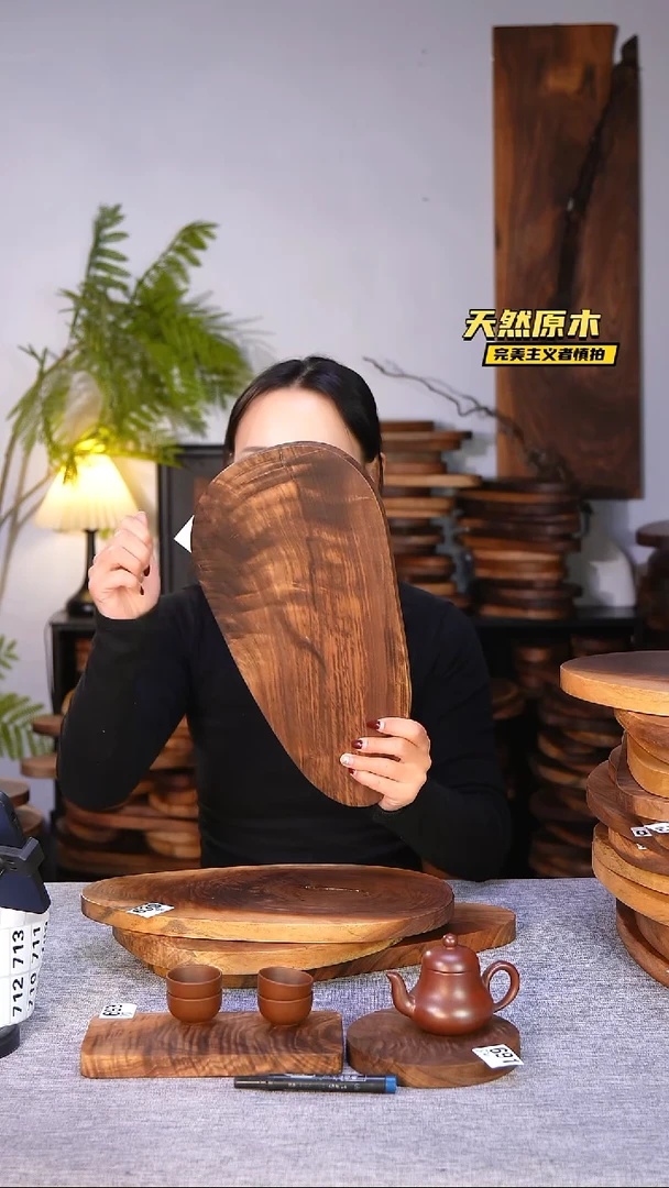 木北美黑胡桃原木.干裂疤结不属于商品质量问题完美主义者慎拍