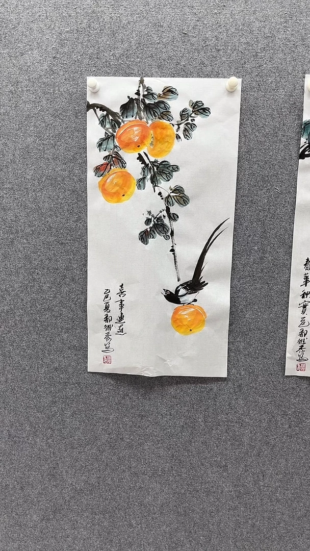 国画事事如意；；；；；