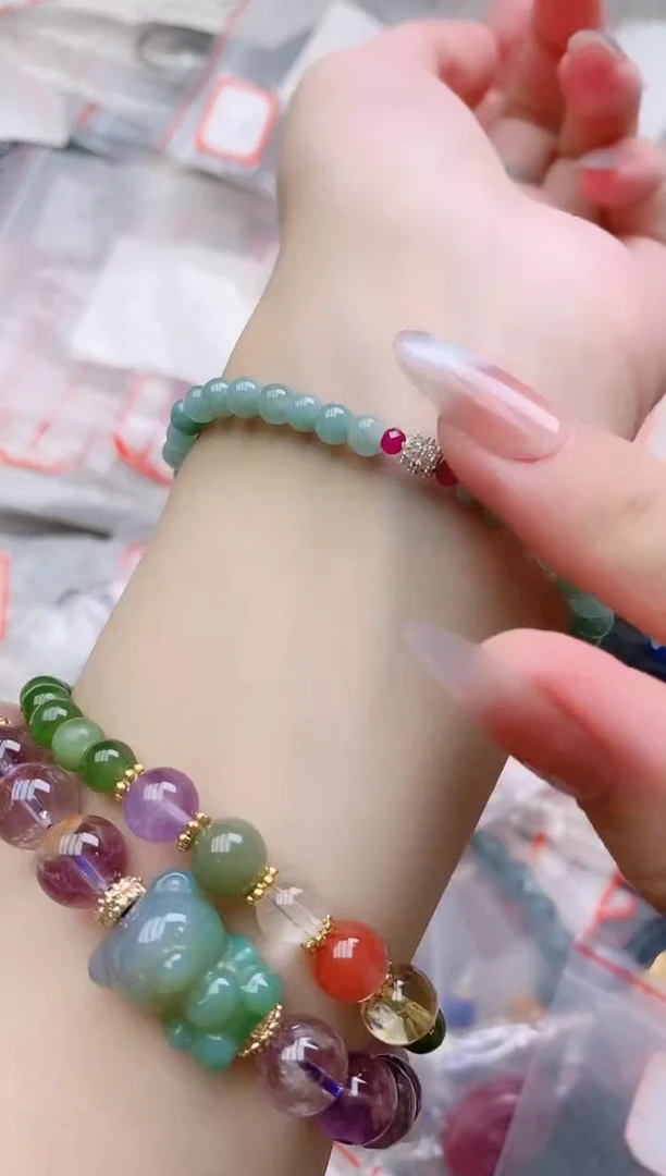 未镶嵌手链翡翠多样性发拍一发一