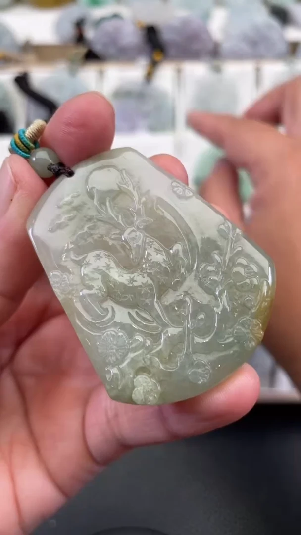 颈饰未镶嵌翡翠天然缅甸翡翠A货287