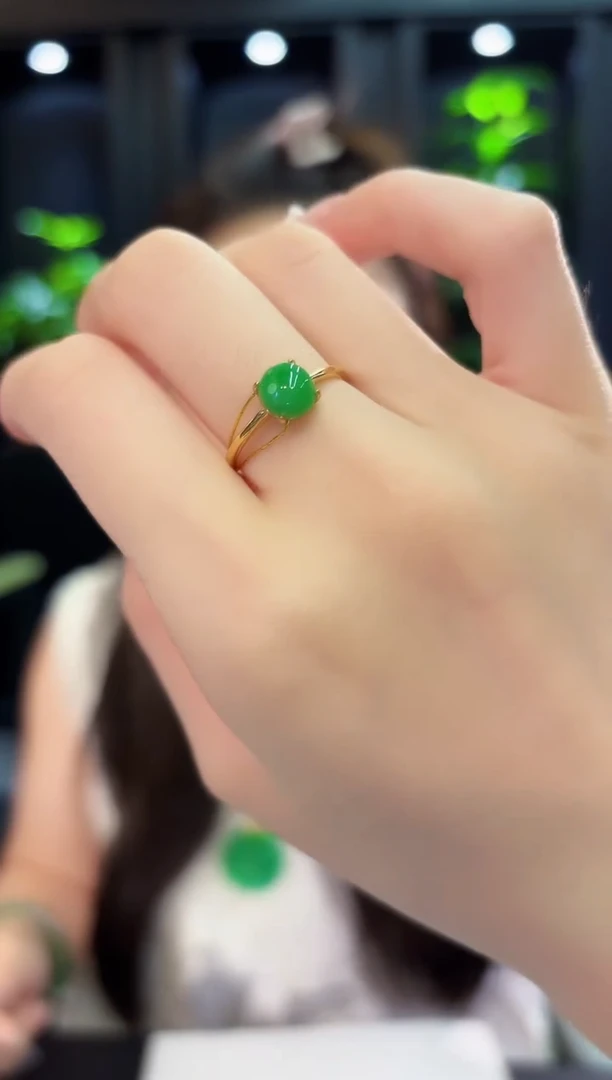 翡翠戒指未镶嵌缅料A货/多样性发货/一件
