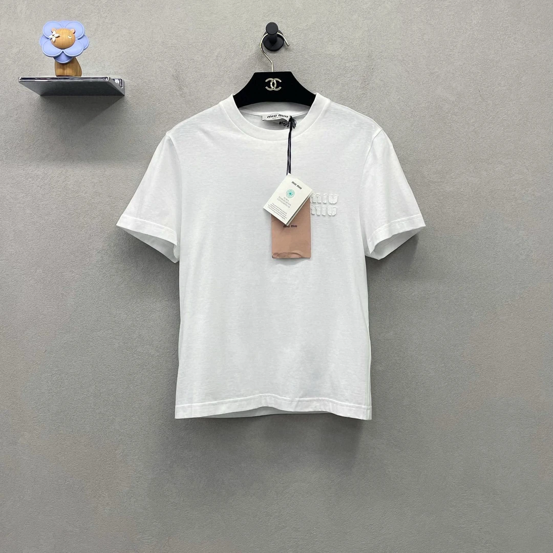 全新未使用 MIU MIU/缪缪 新款白色短袖/尺码xs/000