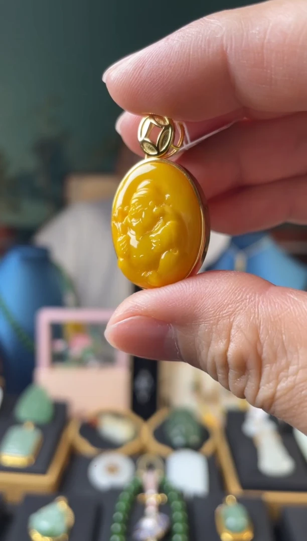 蜜蜡颈饰未镶嵌蜜蜡镶嵌吊坠（多样性发一）