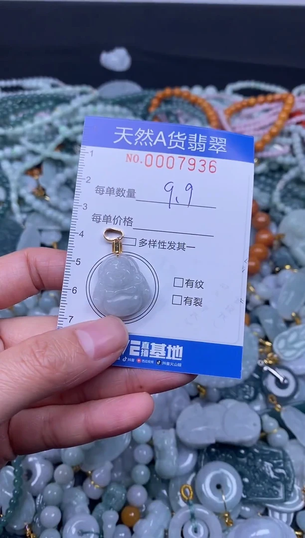 颈饰未镶嵌翡翠天然A货翡翠007936