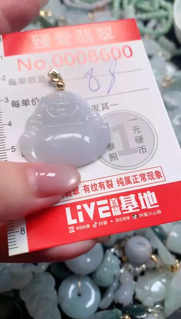 吊坠(不含链)未镶嵌翡翠8600