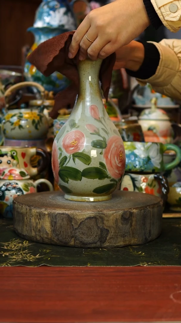 花瓶/杯子/碗127景德镇手工高温釉下彩