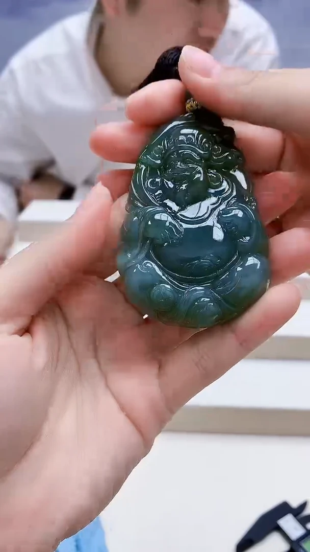 未镶嵌定制翡翠5028lr-毛货挂件71