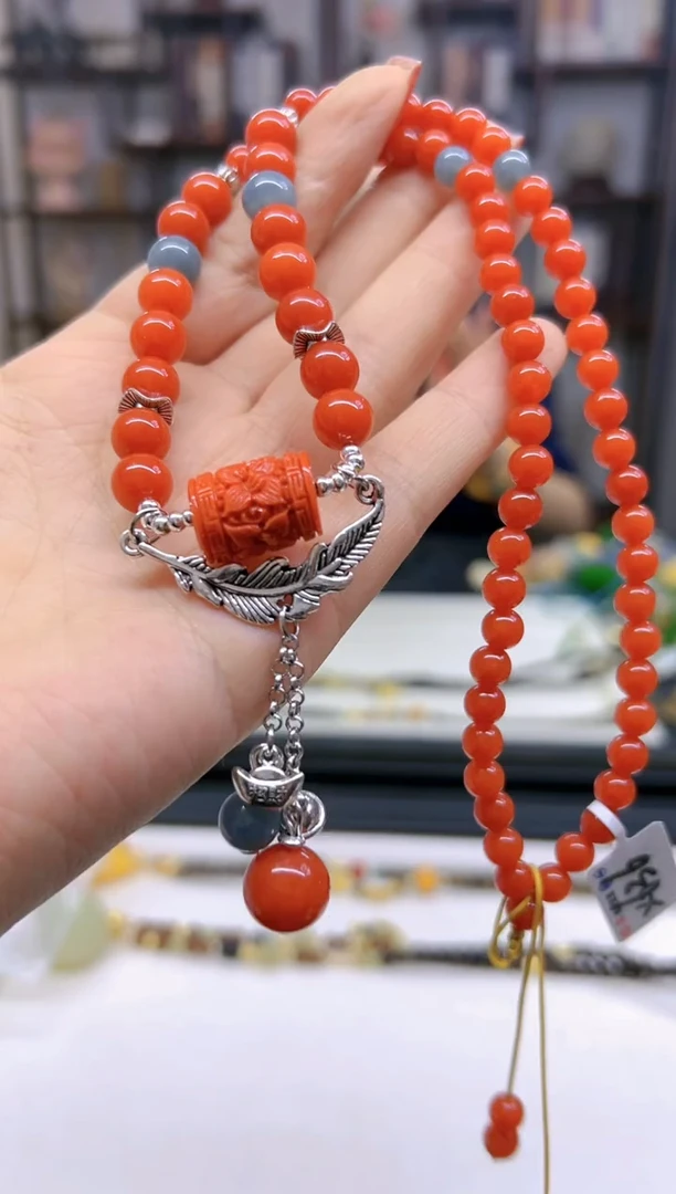 【闪购商品】南红玛瑙颈饰未镶嵌M636