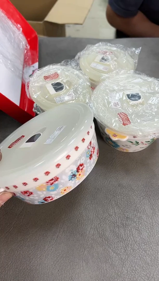 双耳密封罐四只入全新原盒