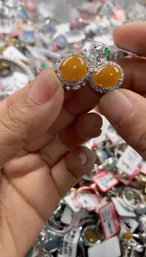 银S925镶嵌戒指翡翠333                7