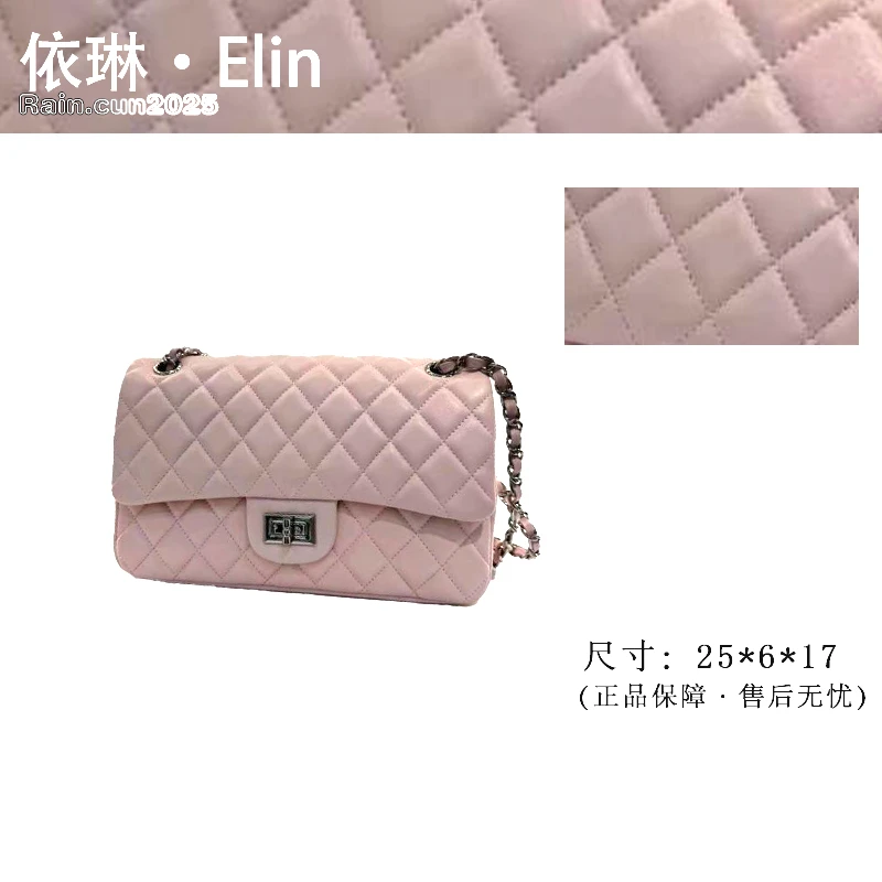 【Elin定制】2025年秋冬新款女包时尚设计单肩包XKY-6832-粉色