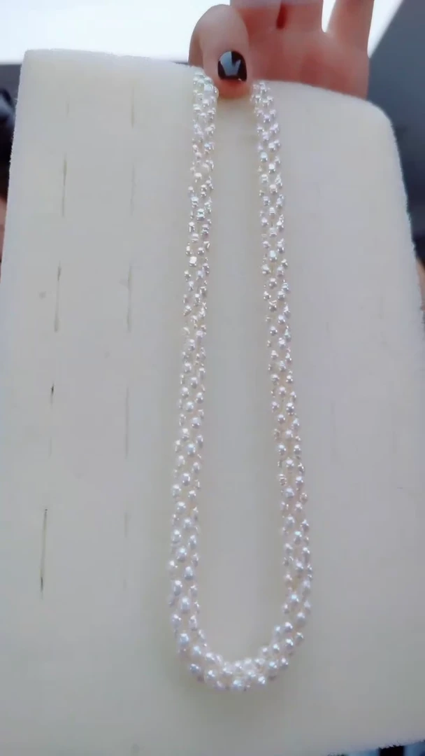 颈饰未镶嵌淡水珍珠2824珍珠麻花项链