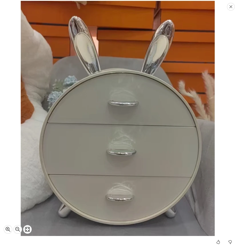 萌兔收纳盒多层置物盒可爱家用大容量 AL