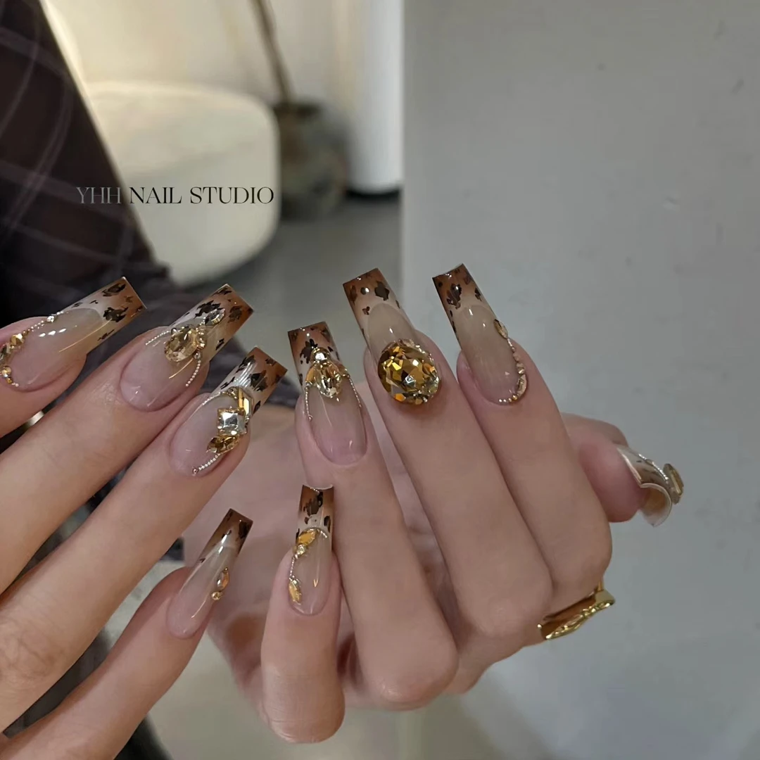 【8*10mm香槟色鸽子蛋成品堆钻】蛋形美甲钻饰品钻球堆堆钻新款裸色