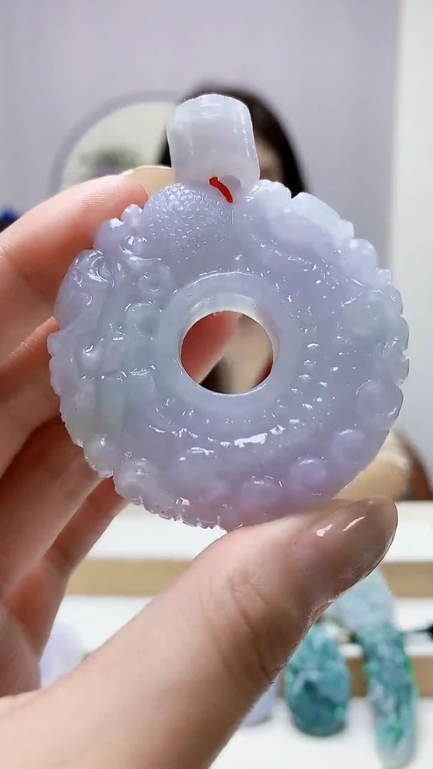 未镶嵌定制翡翠4829MM-毛货挂件8