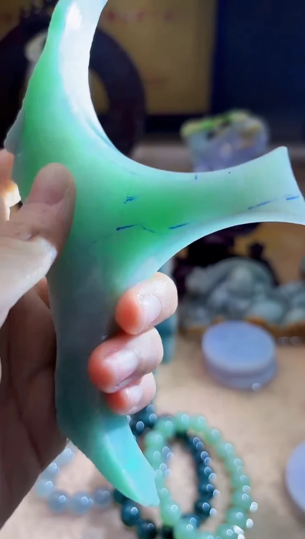 未镶嵌挂件翡翠A货柠优6917