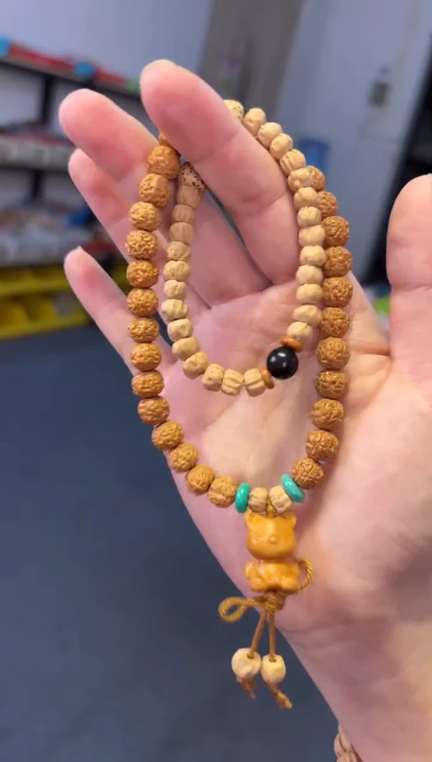 吊坠菩提根/象牙果  9mm百香籽金刚双圈