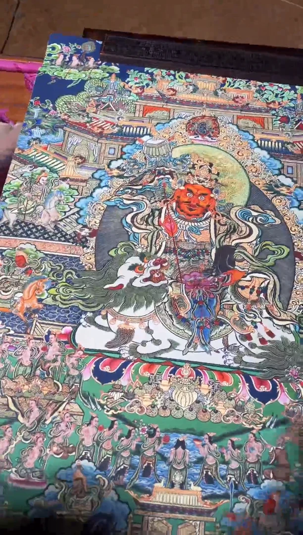 卷轴画秀凯唐卡tk16