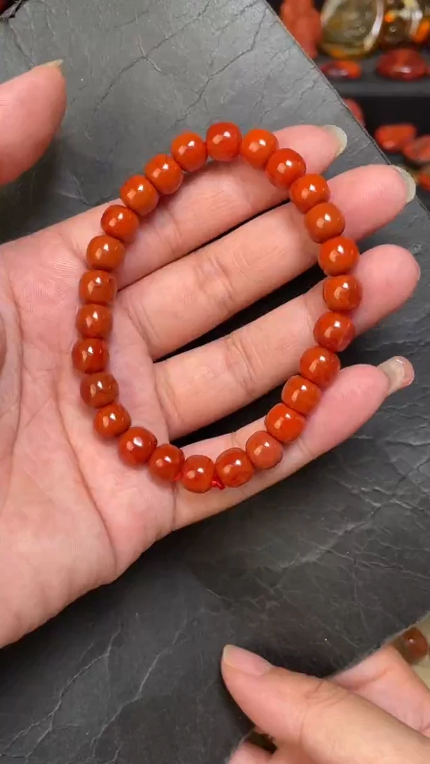 未镶嵌92南红玛瑙手串