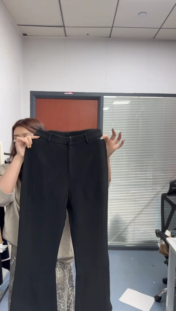 恐龙阿姨闪购商品：秋冬款黑色休闲裤M