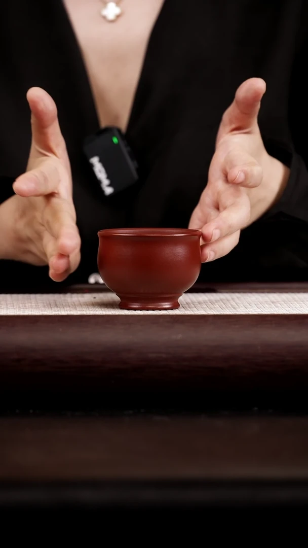 茶壶紫砂朱泥 鸡心杯