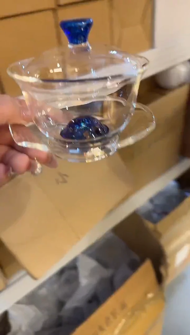 斑斓底珠盖碗