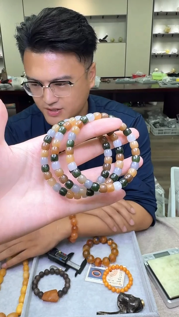 手链未镶嵌和田玉多样性发一件 554