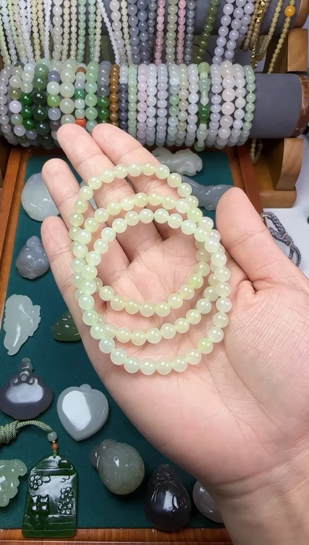 【闪购商品】和田玉无未镶嵌手串多样性发其一