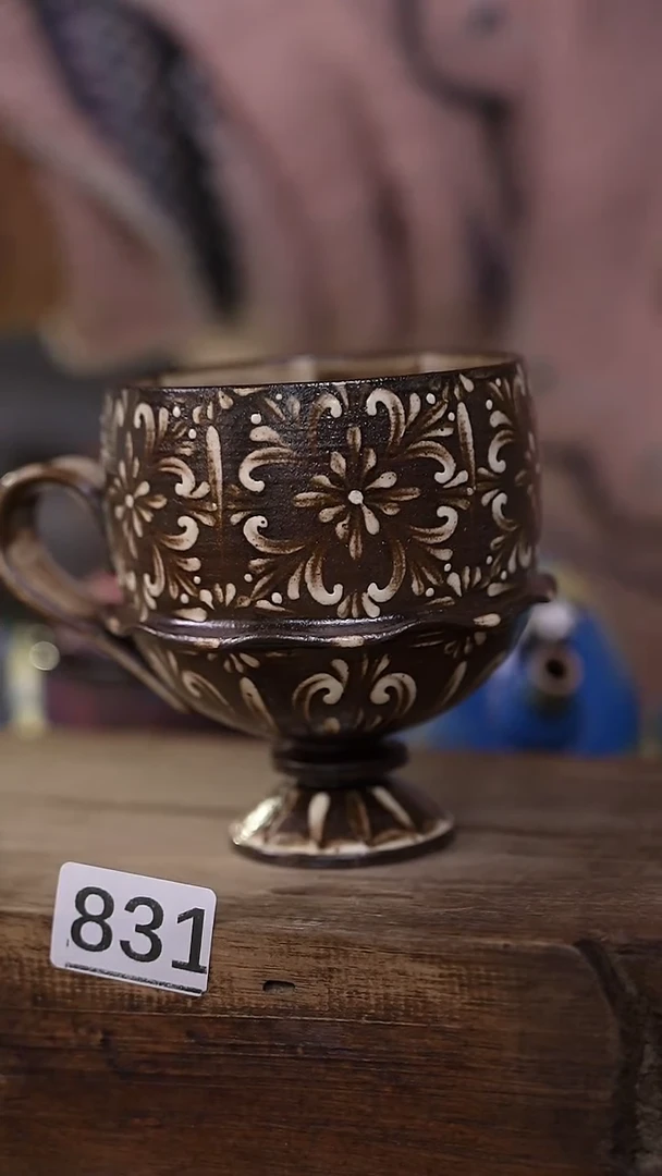 【闪购商品】瓷片新品！设计师款手绘/咖啡杯 听歌