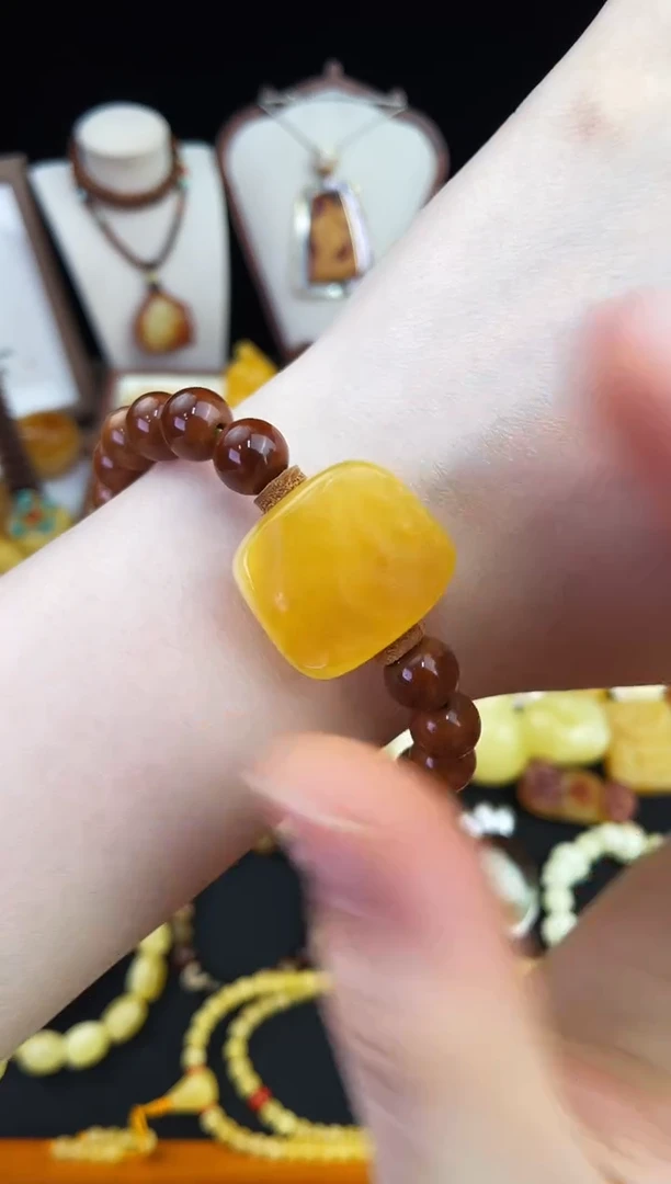 琥珀未镶嵌珠宝奇石柒月