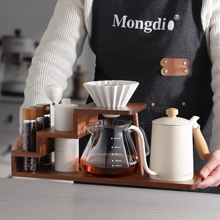Mongdo手冲咖啡壶套装手磨咖啡机手摇咖啡豆研磨机咖啡器具全套