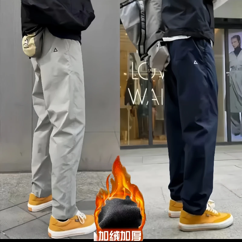 2025秋季新款户外工装裤男女同款机能软壳冲锋裤防风三防休闲长裤
