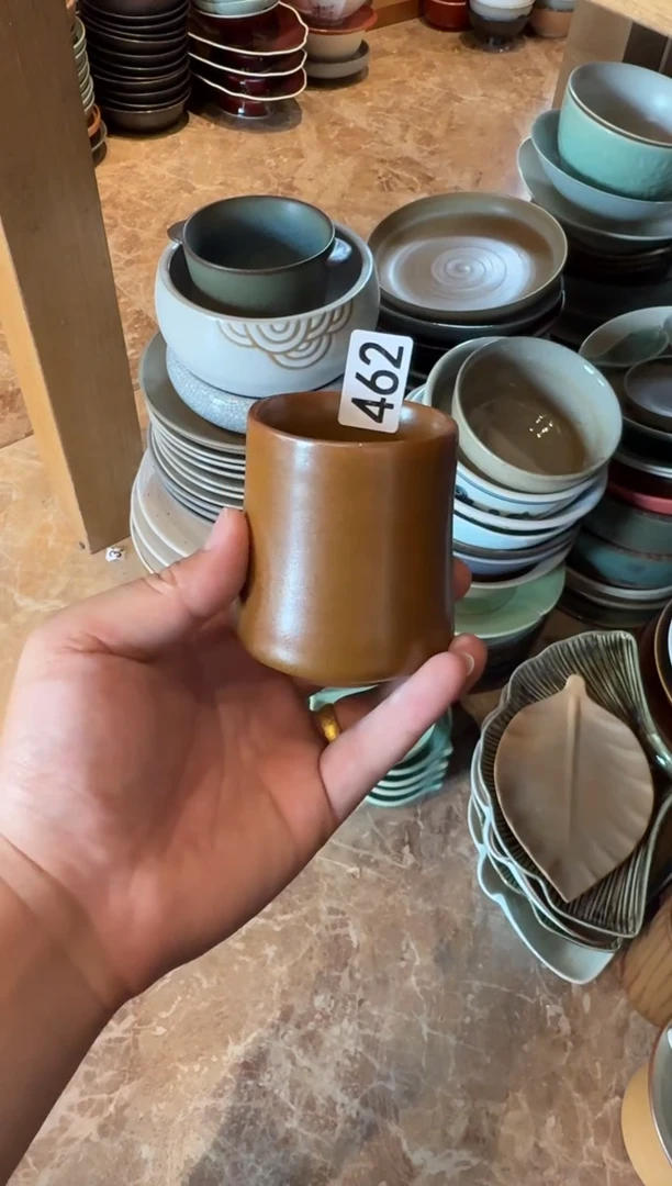 瓷片462 腰型水杯1个