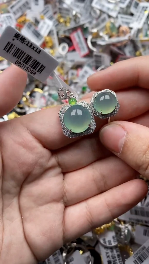 【闪购商品】翡翠戒指银S925镶嵌444444---6