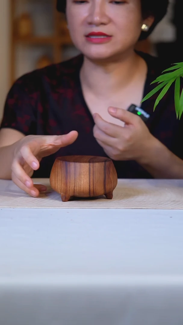 香樟木带足墩2733