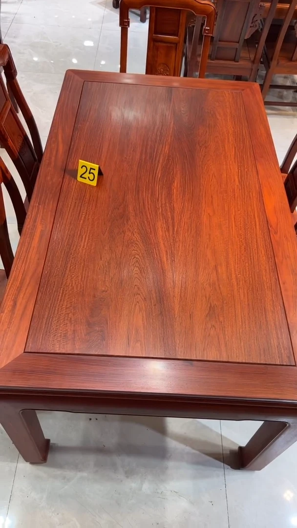 紫檀木类成套家具十****8大果紫檀1桌6椅