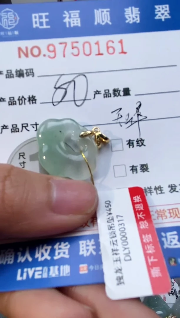 【闪购商品】翡翠颈饰未镶嵌天然独龙玉颈饰配绳带礼盒