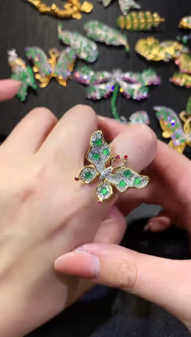 【闪购商品】翡翠戒指银S925镶嵌159戒指（多样性发货一件