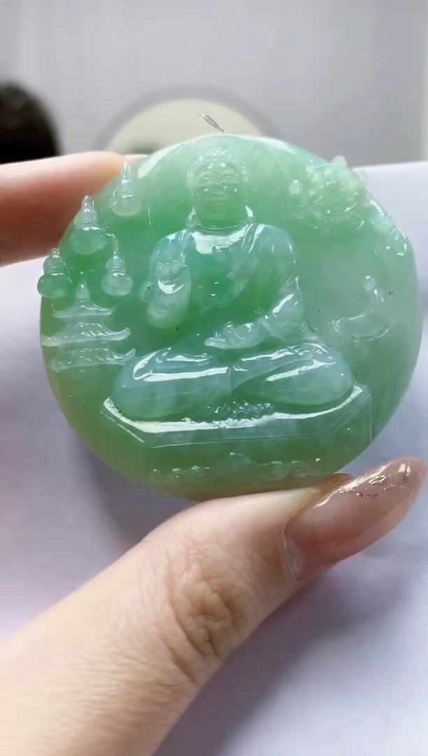 未镶嵌定制翡翠4688jw-毛货挂件18