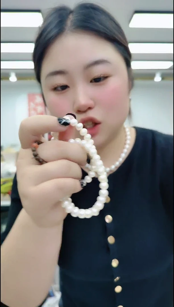 【闪购商品】淡水珍珠颈饰合金1167 白珍珠手链