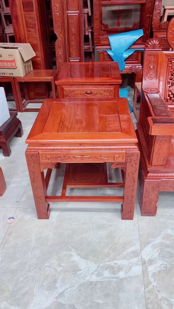 花梨木类成套家具大果紫檀58/58/58小桌