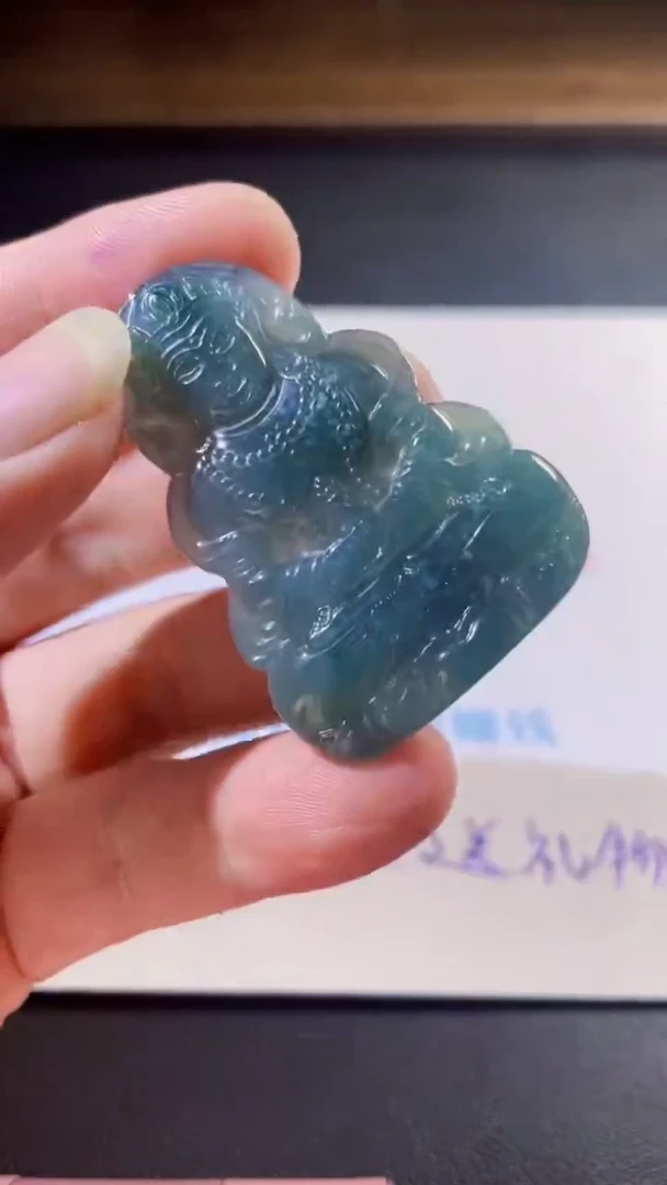 翡翠未镶嵌颈饰南****}观音13