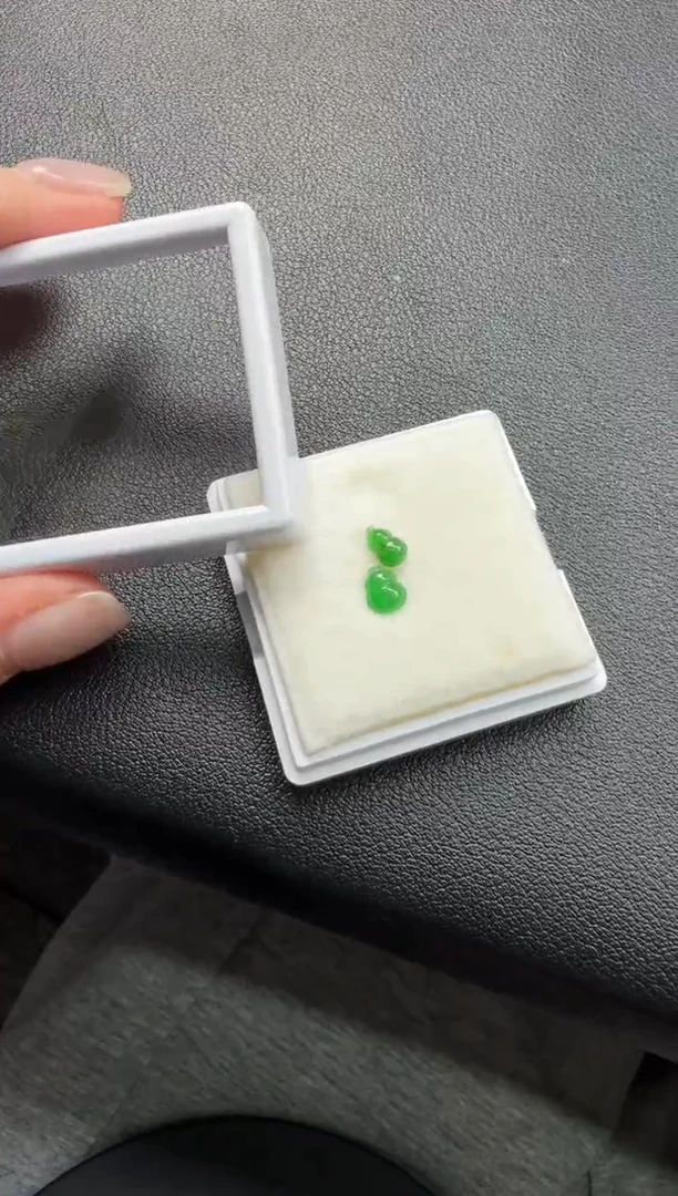 吊坠(不含链)未镶嵌翡翠翡翠饰品-174 一对