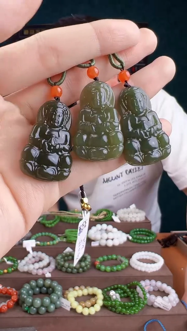 和田玉未镶嵌颈饰多样性发货 拍一单发一个