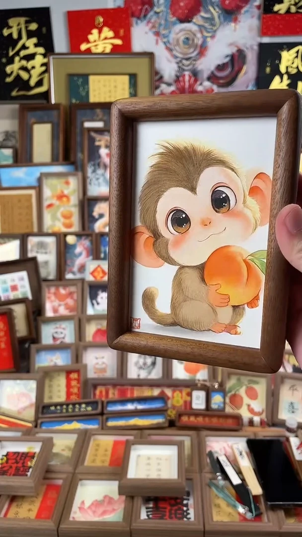 国画纯手绘书法绘画作品