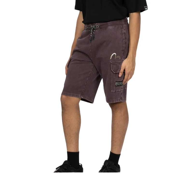 EVISUKURO2024商标刺绣山系贴袋百搭运动卫短裤2ESGNM4ST5176XXCT