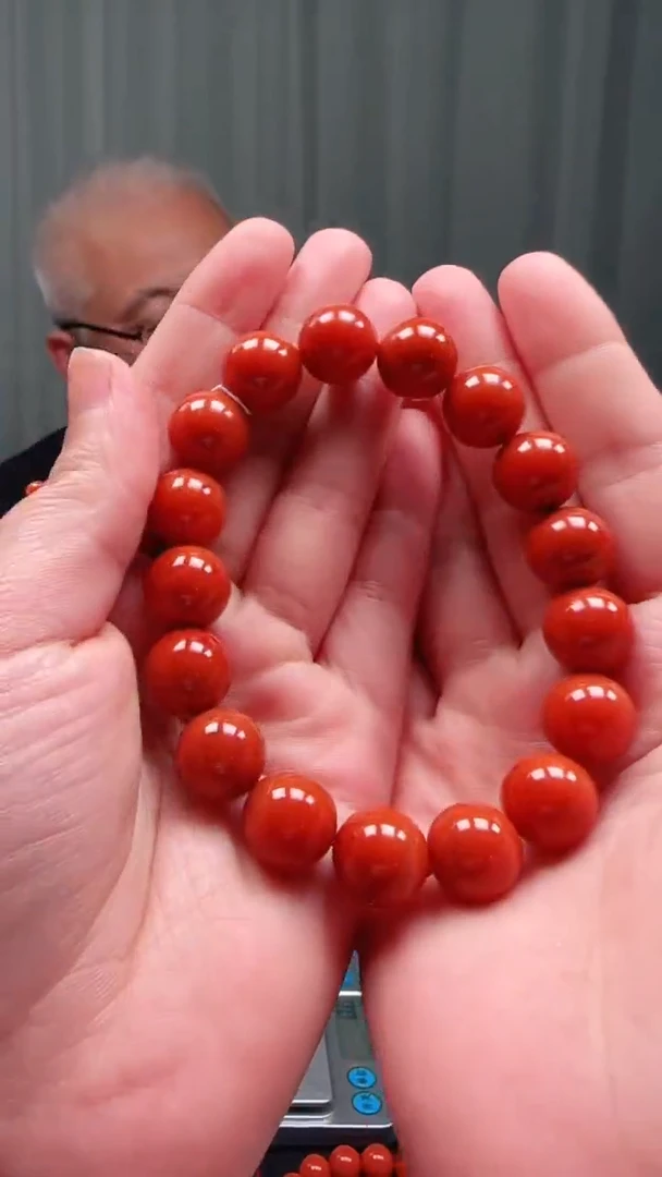 南红玛瑙多样性发一件未镶嵌12mm保山圆珠单圈