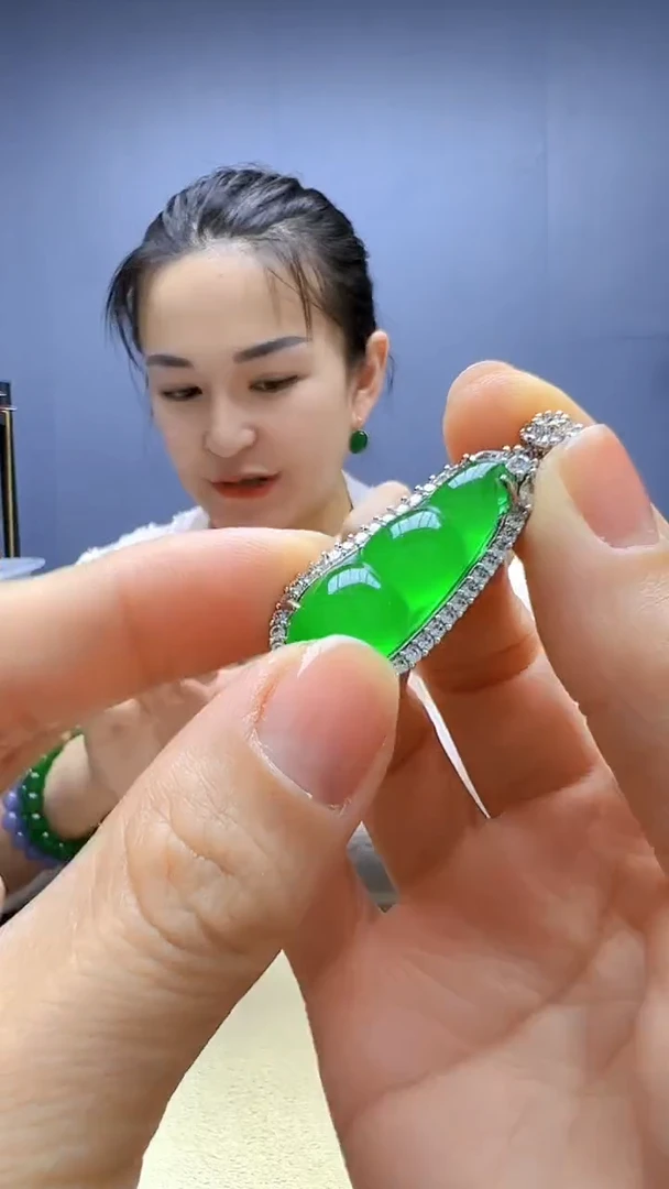颈饰银S925镶嵌翡翠随昔diy颈饰